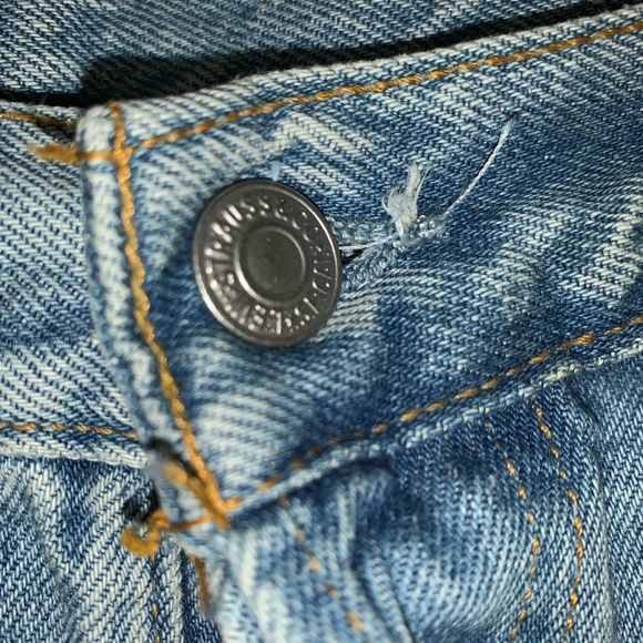 MENS VINTAGE 501 LEVIS FADED BLUE DECEMBER 1998 0134 33 X 33 SUMMER SCHOOL - Picture 10 of 16